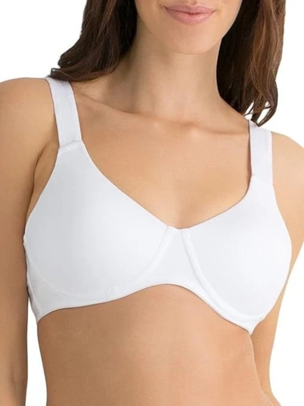 FRUIT OF THE LOOM Anti-Gravity Wire-Free Bra FT663 WHITE 38C NWOT